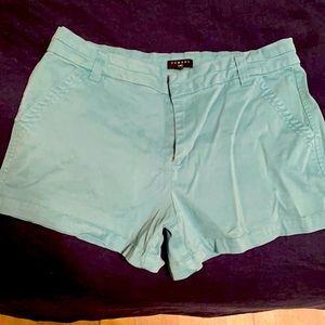 Teal Tinsel shorts